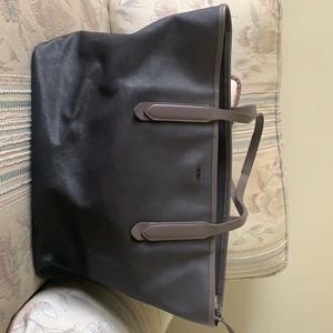 Tumi ombré tote bag black green grey ish color